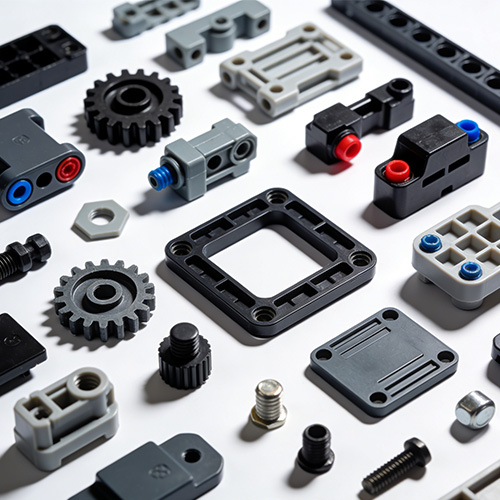 Abs muoviosien muovaus