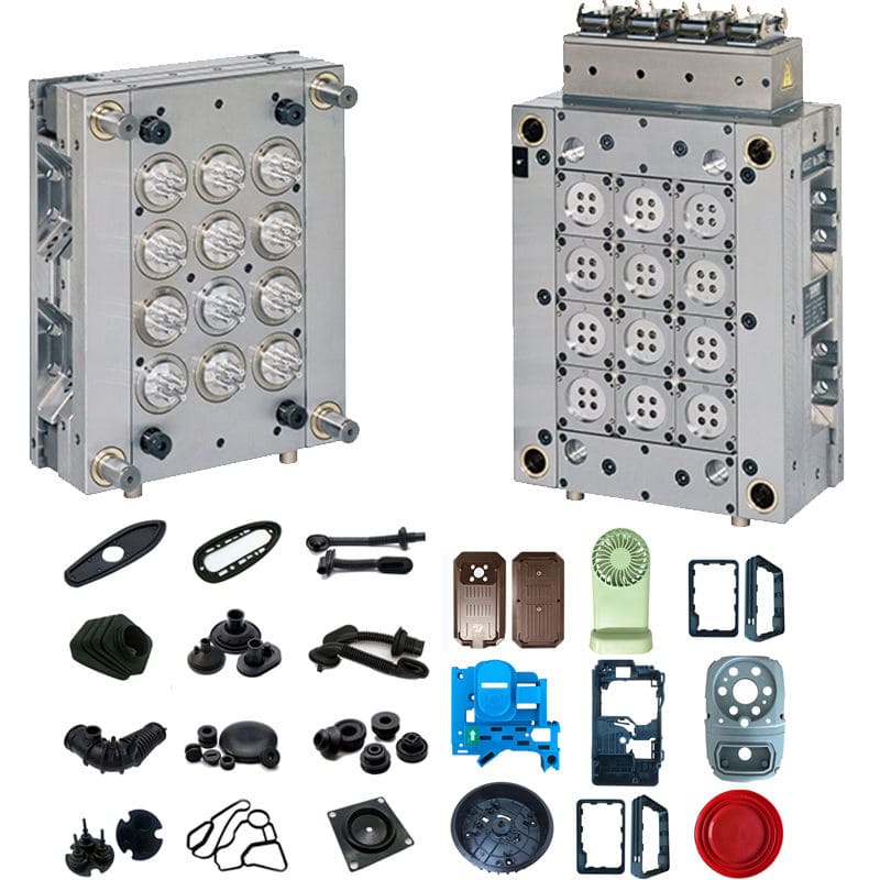 Vaihdettavat ydin/ontelomuotit