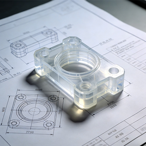 Muovin CNC-työstö mukautettu osa